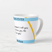 父の日I引用文4コーヒーマグ カフェラテマグ (右アングル)