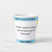 父の日I引用文4コーヒーマグ カフェラテマグ (正面)