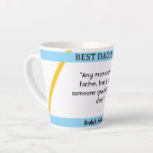 父の日I引用文5コーヒーマグ カフェラテマグ (左アングル)