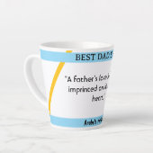 父の日I引用文6コーヒーマグ カフェラテマグ (左アングル)