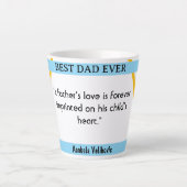 父の日I引用文6コーヒーマグ カフェラテマグ (正面)