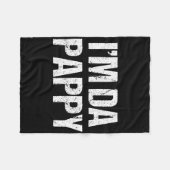 父の日I&# m Da Pappy Tees祖父の父 フリースブランケット (正面(横))