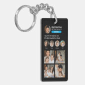 父の日Instagram写真ソーシャルメディアパパ キーホルダー (正面左)