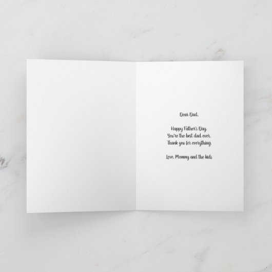 父の日Instagram写真ソーシャルメディクールアパパ シーズンカード (内部)