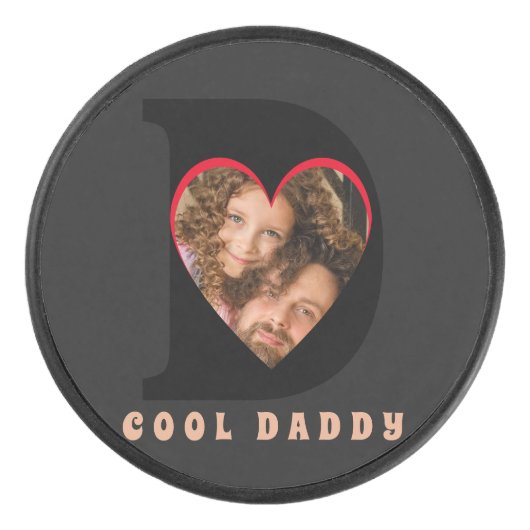 父の日Keepsake写真パパハートコラージュ アイスホッケーパック (正面)