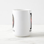 父の日Keepsake写真パパハートコラージュ コーヒーマグカップ (中央)