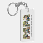 父の日Papa Photo Collage, Father's day Photo Keepsake キーホルダー (正面左)