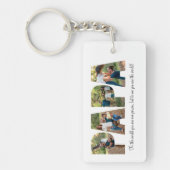 父の日Papa Photo Collage, Father's day Photo Keepsake キーホルダー (正面)