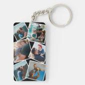 父の日Stepdad写真コラージュ キーホルダー (裏面)