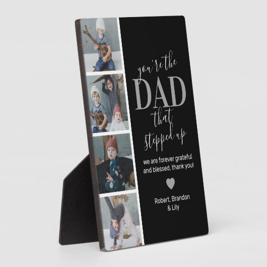 父の日Stepdad写真プラーク フォトプラーク (側面)