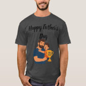 父の日Tシャツ | 「わたしのパパわたしのヒーロー」 Tシャツ (正面)