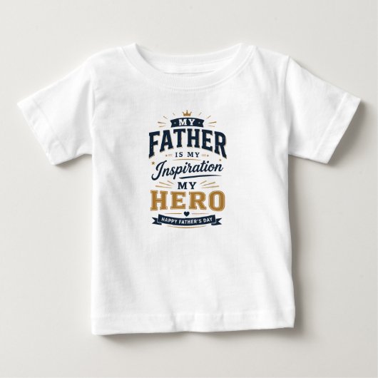 父の日Tシャツ ベビーTシャツ (正面)