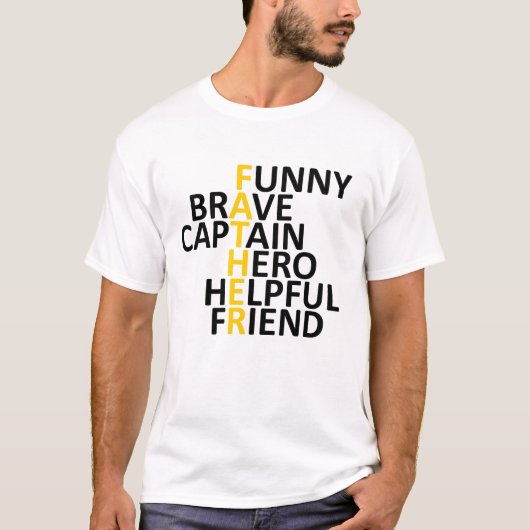 父の日Tシャツ - 最高の父 Tシャツ (正面)