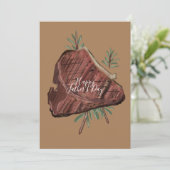 父の日Tボーンステーキローズマリースプリグ (スタンド正面)