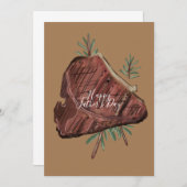 父の日Tボーンステーキローズマリースプリグ (正面/裏面)