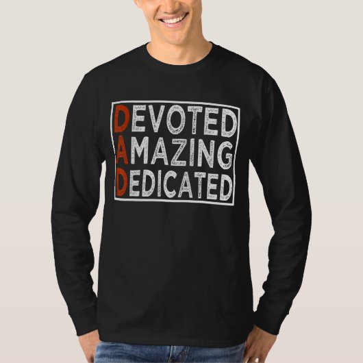 父の日Tees献身的で素晴らしく、献身的 Tシャツ (正面)
