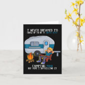 父の日Yキャンピングマで育つとは夢にも思わなかった カード (黄色い花)