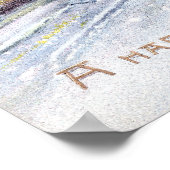 父の時間とトレーニングヴィンテージ新年 ポスター (角)