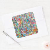 父の時間ステッカー スクエアシール (封筒)