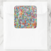 父の時間ステッカー スクエアシール (バッグ)