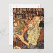 父の時間ヴィンテージの新年 シーズンポストカード (正面/裏面)