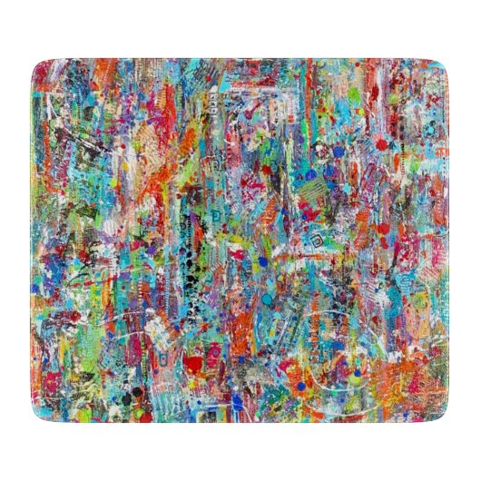 父の時間6 x 7 Decoガラス切断ボード カッティングボード (正面)