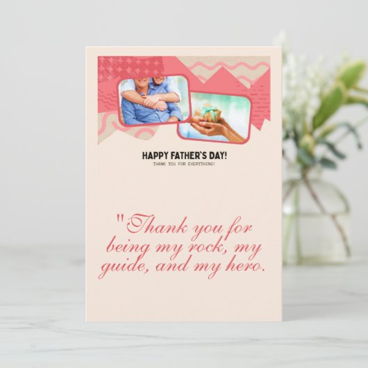 父の最後の挨拶カード 招待状 (スタンド正面)