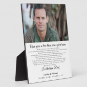 父の死別記念私は彼をパパPと呼んだ フォトプラーク (側面)