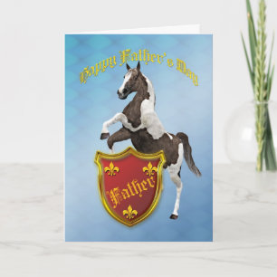 父の為に、父の日のカードと飼育馬 カード