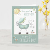 父の特別の日 カード (黄色い花)