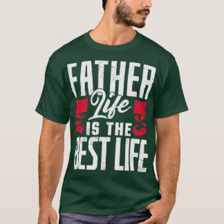 父の生活は人生の父最高のの日のパパバット Tシャツ