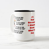 父の知恵の単語 ツートーンマグカップ (正面左)