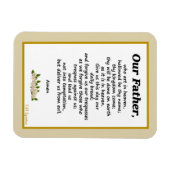 父の祈りの言葉マタイ6:9フレキシブル磁石 マグネット (横)