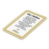 父の祈りの言葉マタイ6:9フレキシブル磁石 マグネット (左側)