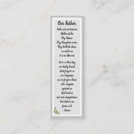 父の祈りの言葉マタイ6:9-13しおりカード スキニー名刺