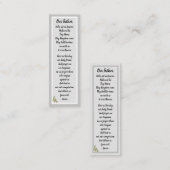 父の祈りの言葉マタイ6:9-13しおりカード スキニー名刺 (正面/裏面)