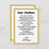 父の祈りの言葉マタイ6:9-13カード エンクロージャーカード (正面/裏面)