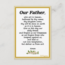 父の祈りの言葉マタイ6:9-13カード エンクロージャーカード