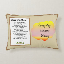父の祈りの言葉マタイ6:9-13双方向クッション アクセントクッション