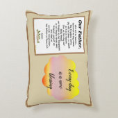 父の祈りの言葉マタイ6:9-13双方向クッション アクセントクッション (正面(垂直))