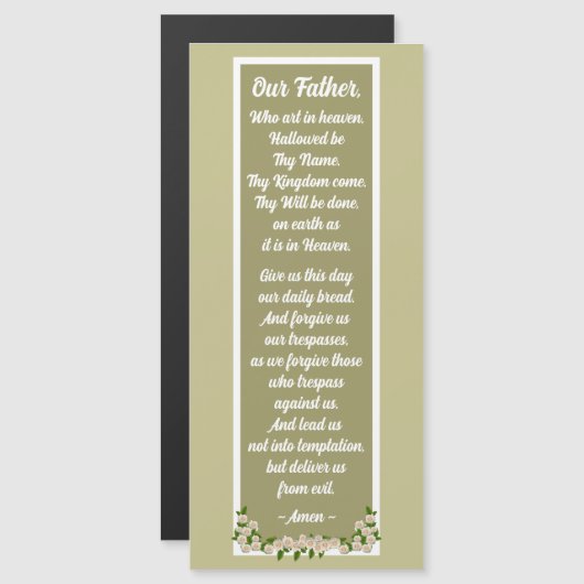 父の祈りの言葉マタイ6:9-13磁気カード (正面/裏面)