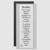 父の祈りの言葉マタイ6:9-13磁気カード (正面/裏面)