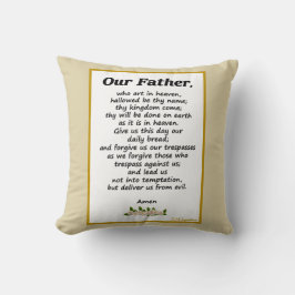 父の祈りの言葉マタイ6:9-13聖書のクッション クッション