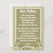 父の祈りの言葉マタイ6:9-13金ゴールドカード シーズンカード (正面)