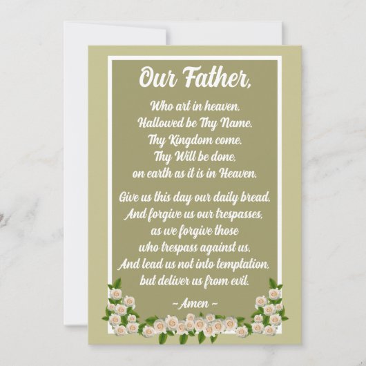 父の祈りの言葉マタイ6:9-13金ゴールドカード シーズンカード (正面)