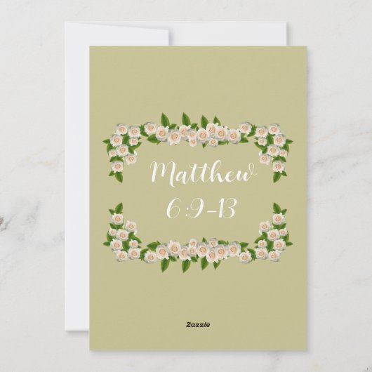 父の祈りの言葉マタイ6:9-13金ゴールドカード シーズンカード (裏面)