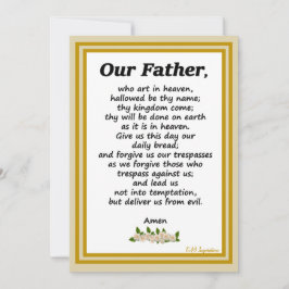 父の祈りの言葉マタイ6:9-13 シーズンカード