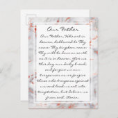 父の祈りの言葉宗教的はがき ポストカード (正面/裏面)