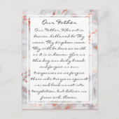 父の祈りの言葉宗教的はがき ポストカード (正面)