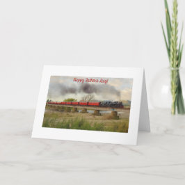 父の絵を描かれた列車 カード